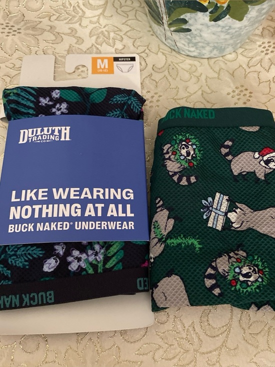 Duluth Trading Co Other - Duluth Trading Co Wom M Buck Naked Xmas Hipsters Panties New and NIP Lot of 2